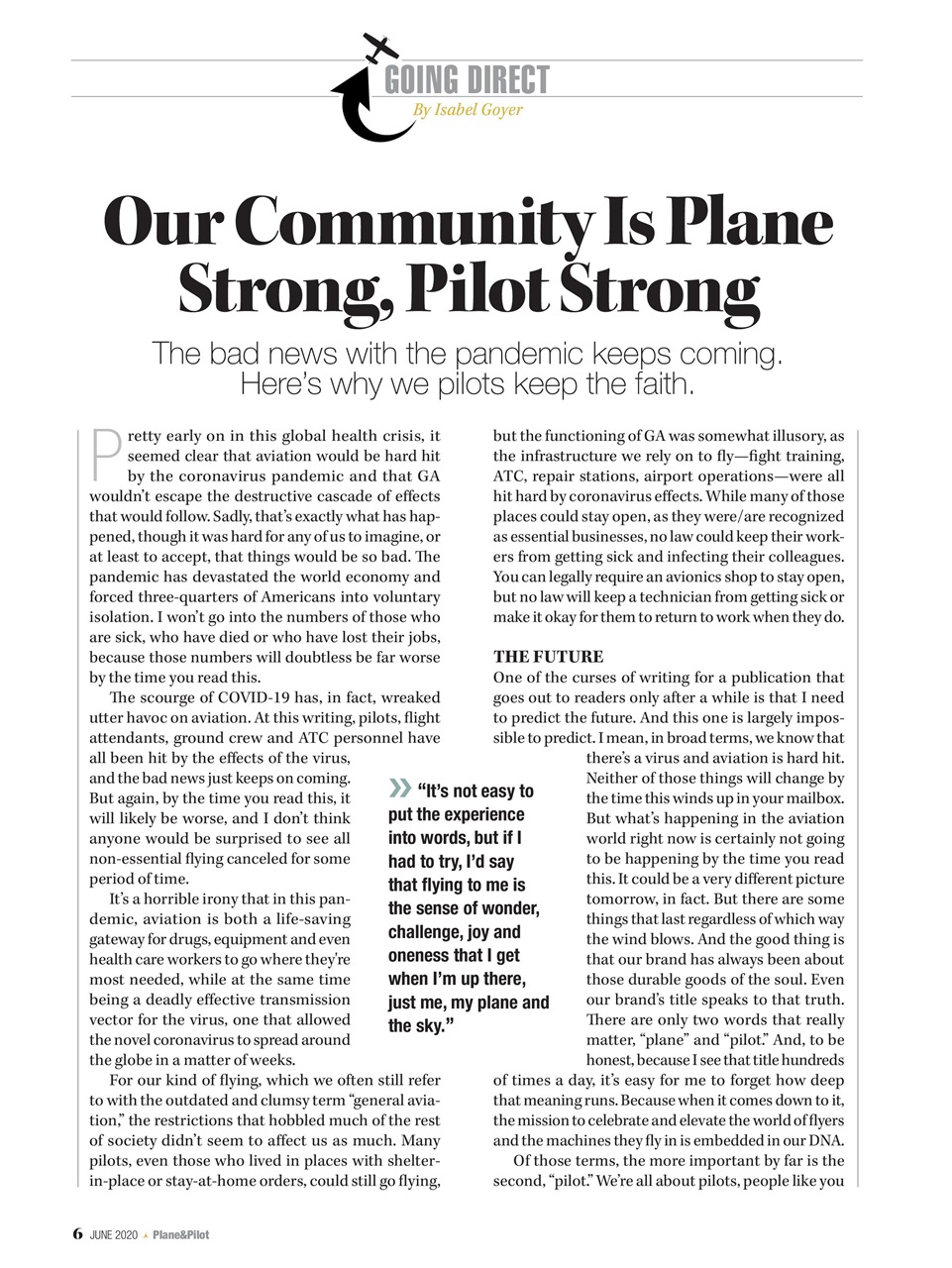 Plane & Pilot Preview Pages