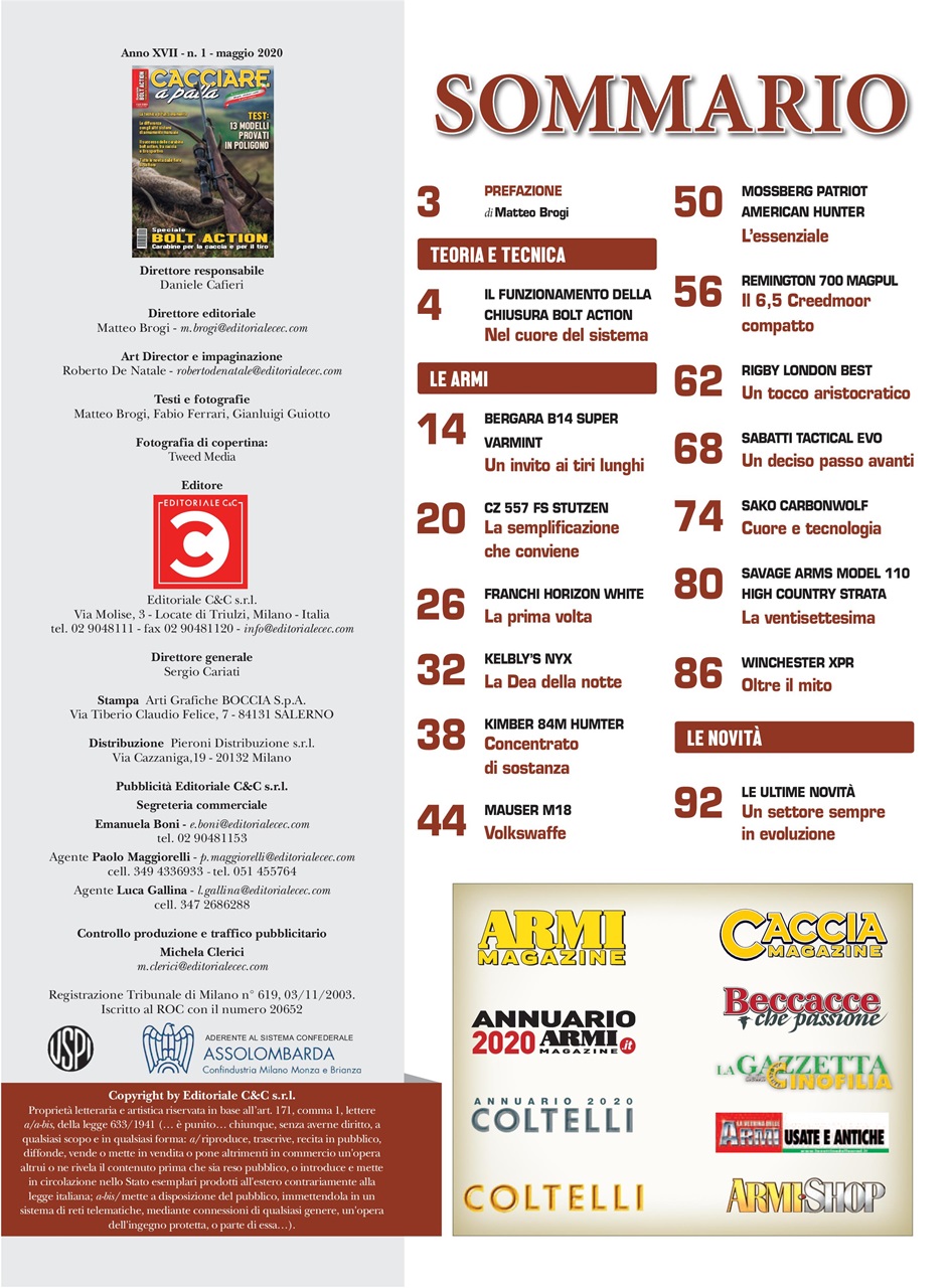 Caccia Magazine Preview Pages