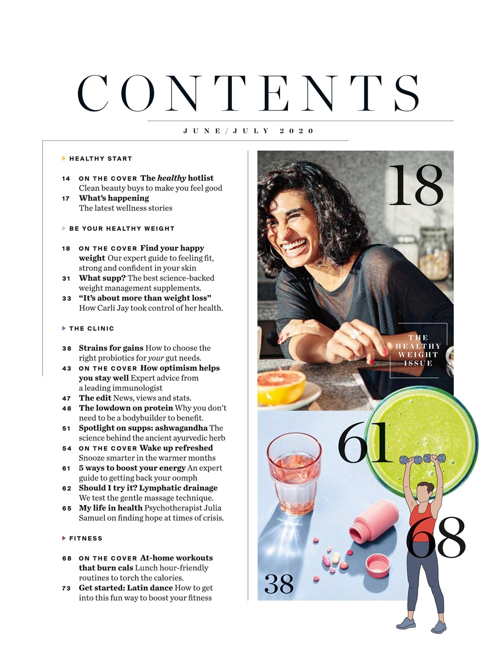 Healthy Magazine Preview Pages