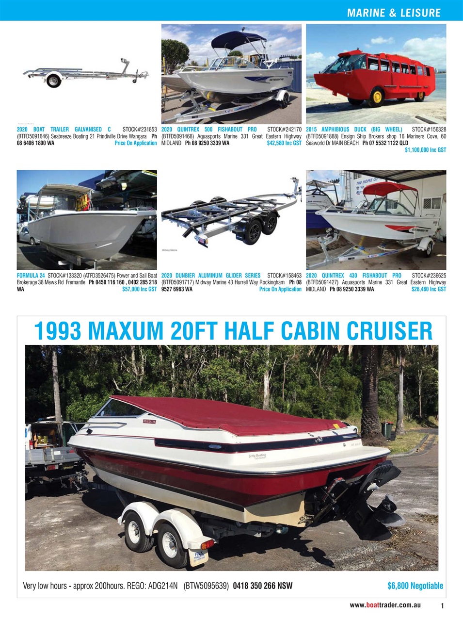 Boat Trader Australia Preview Pages