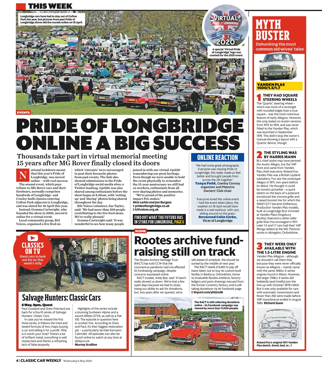 Classic Car Weekly Preview Pages