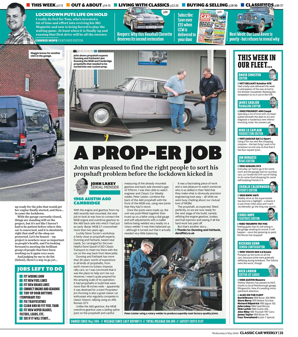 Classic Car Weekly Preview Pages