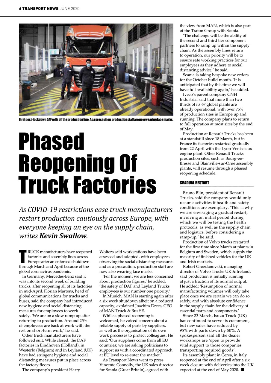 Transport News Preview Pages