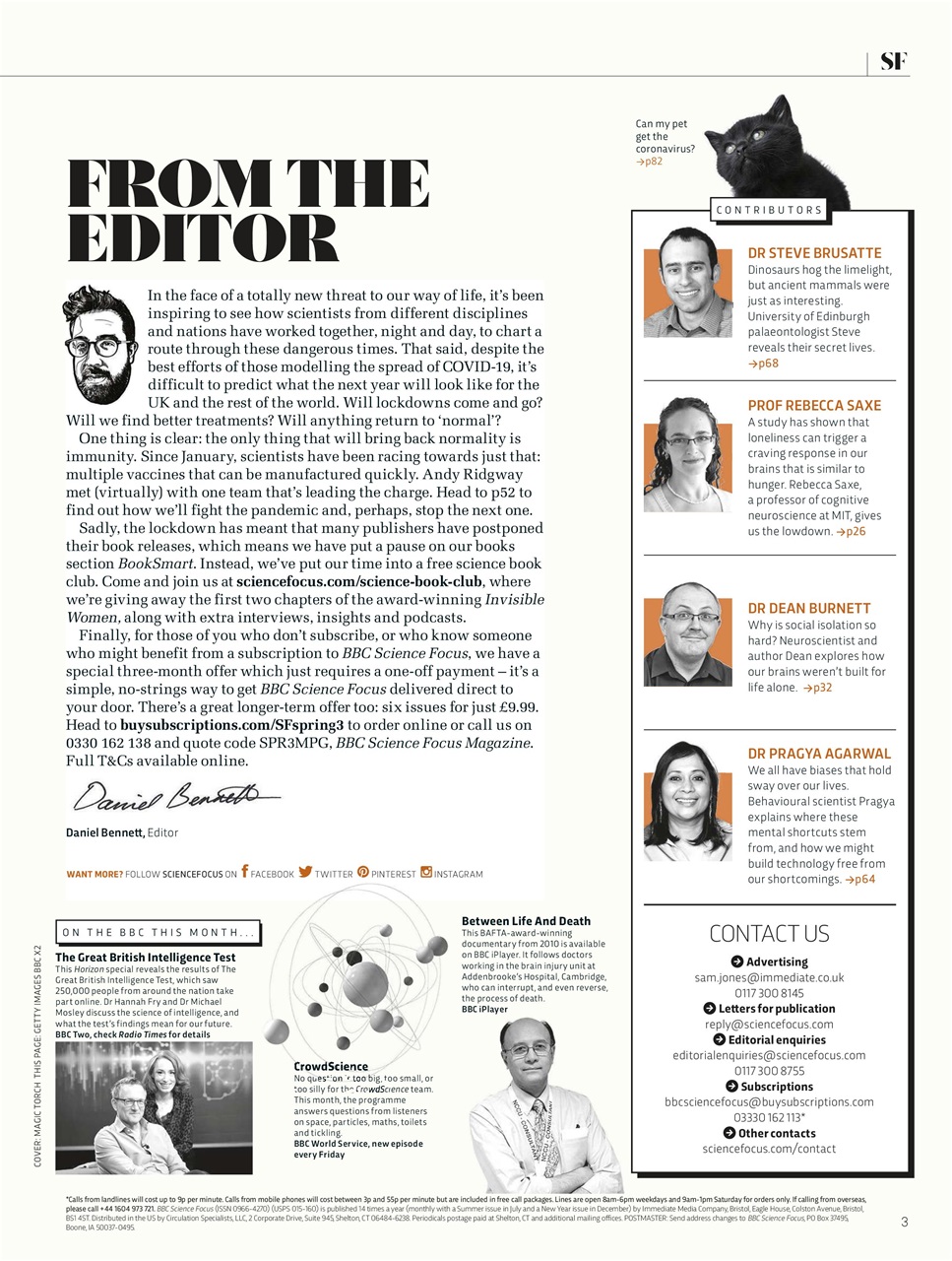 BBC Science Focus Magazine Preview Pages