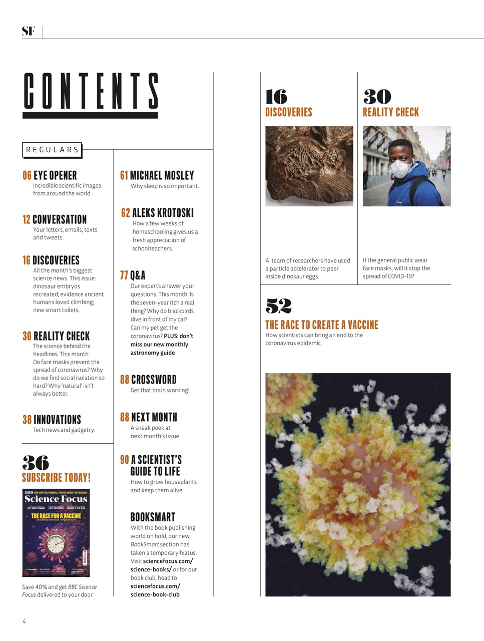 BBC Science Focus Magazine Preview Pages