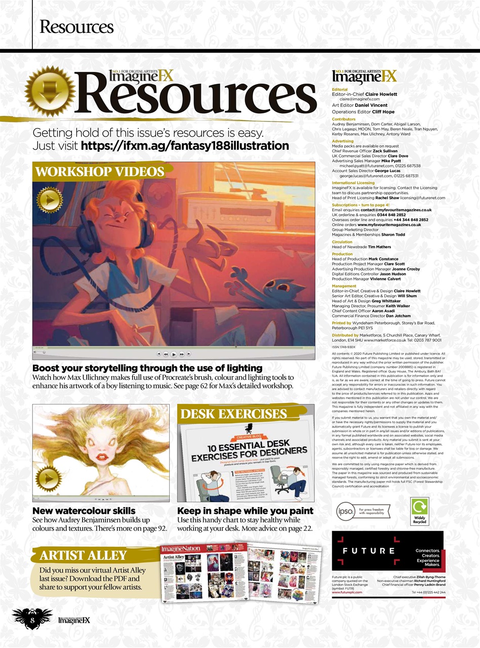 ImagineFX Preview Pages