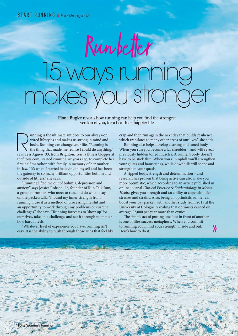 Women’s Running Preview Pages