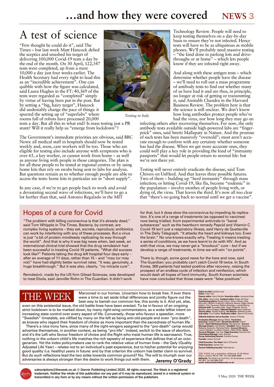 The Week Preview Pages