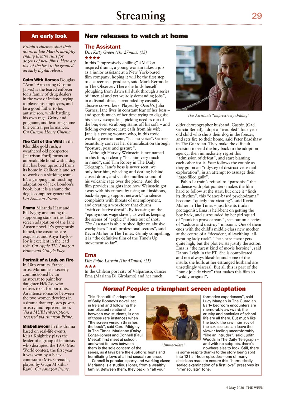 The Week Preview Pages