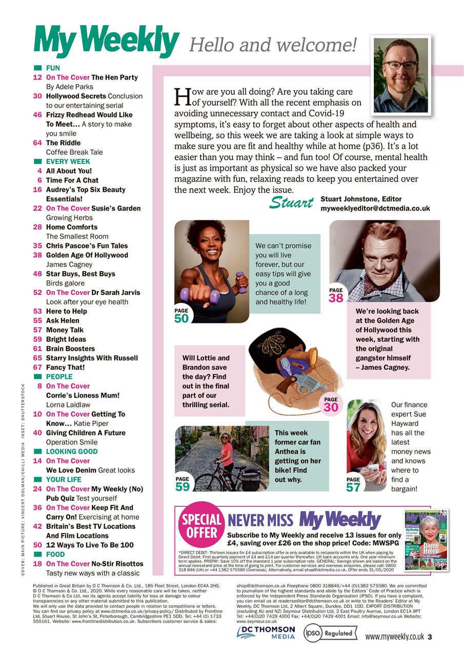 My Weekly Preview Pages