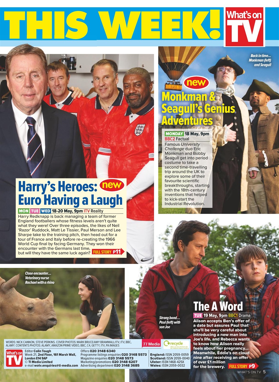 What's on TV Preview Pages