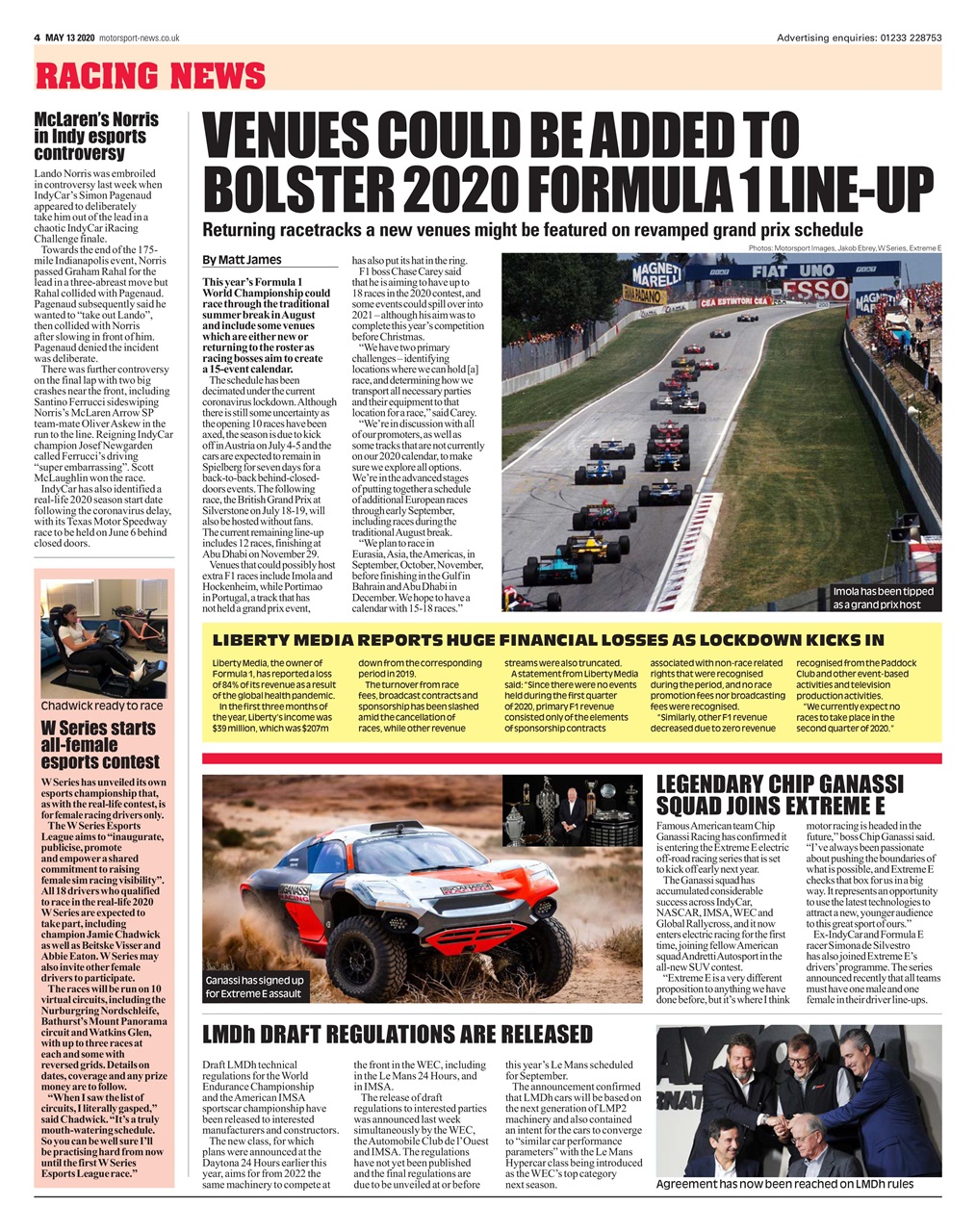 Motorsport News Preview Pages