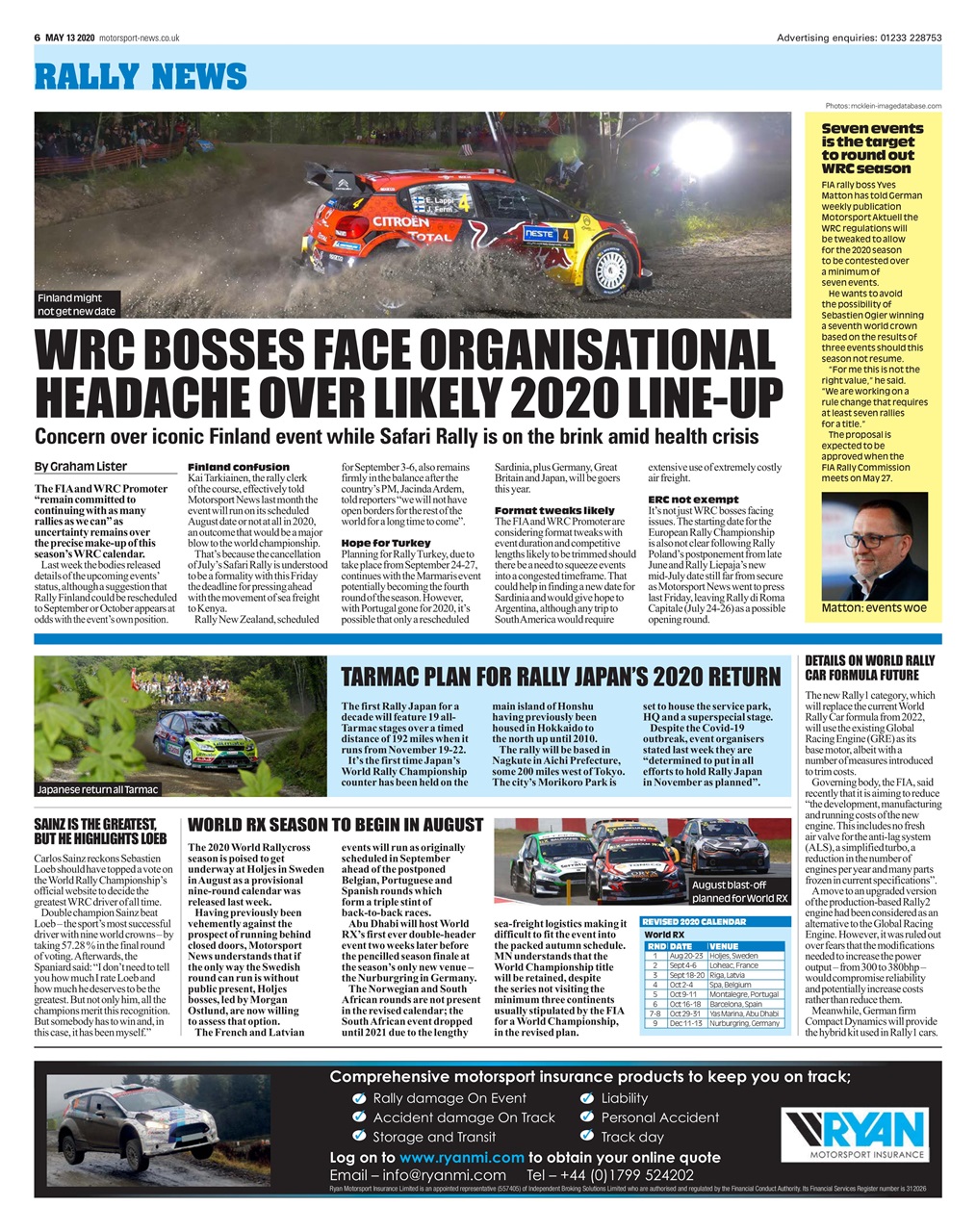 Motorsport News Preview Pages
