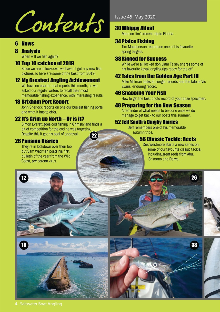 Saltwater Boat Angling Preview Pages