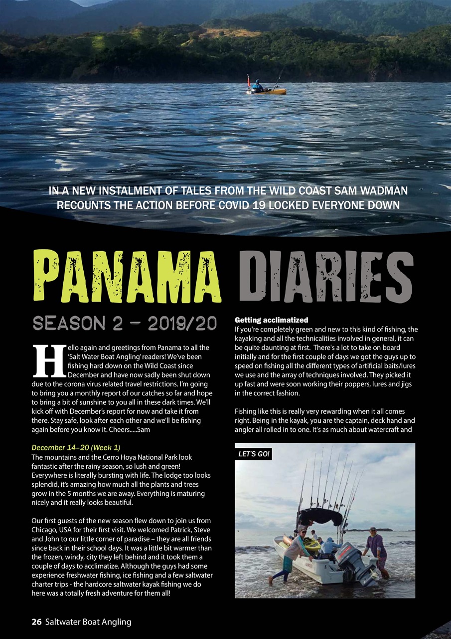 Saltwater Boat Angling Preview Pages