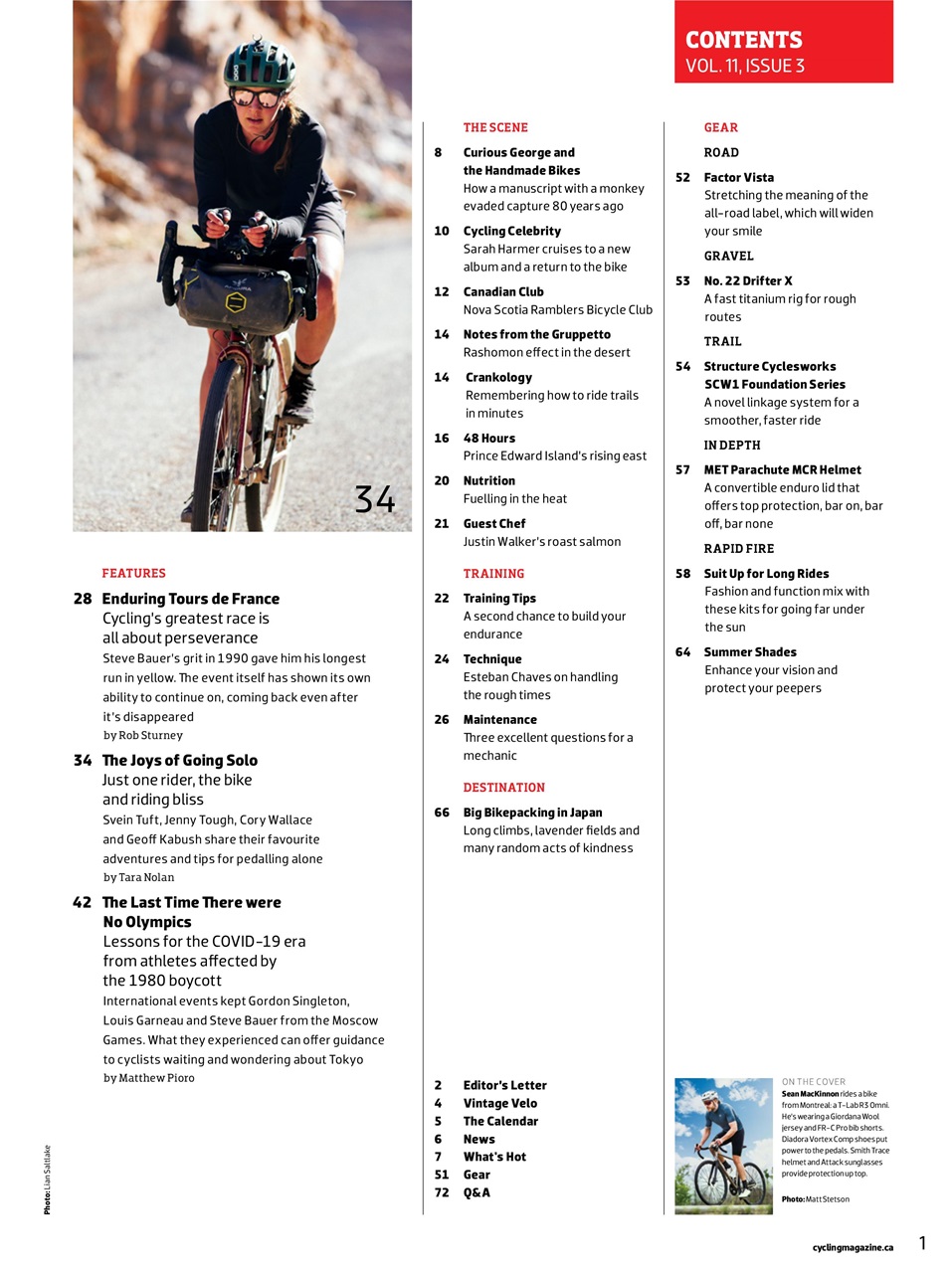 Canadian Cycling Magazine Preview Pages