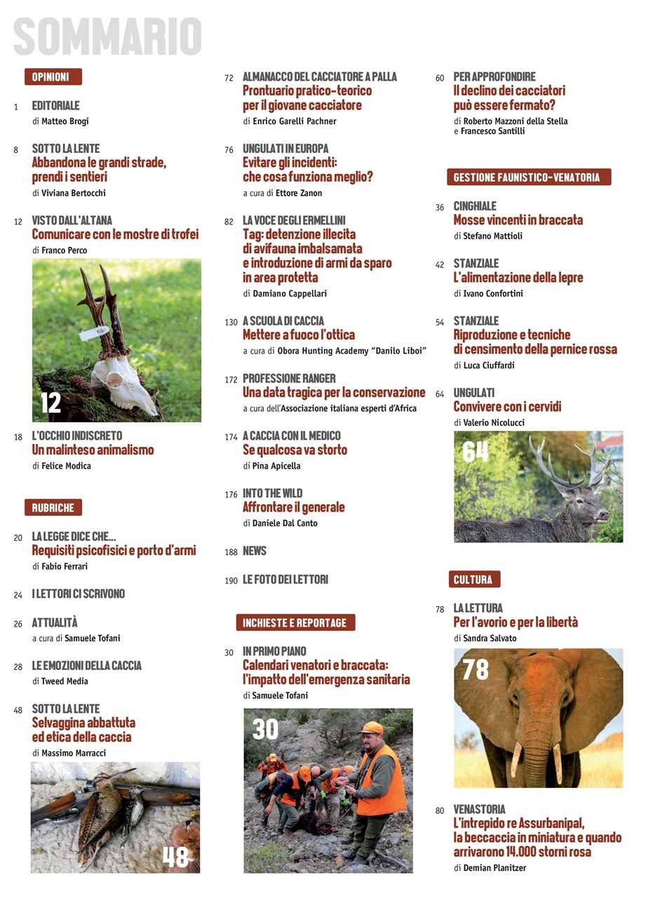 Caccia Magazine Preview Pages