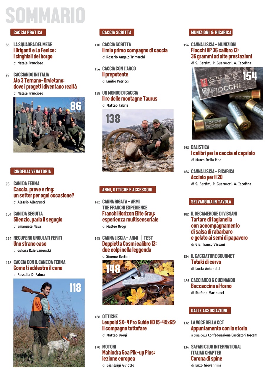Caccia Magazine Preview Pages