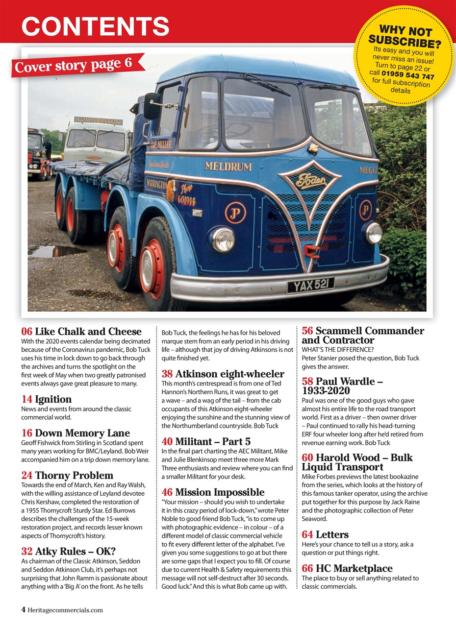 Heritage Commercials Magazine Preview Pages