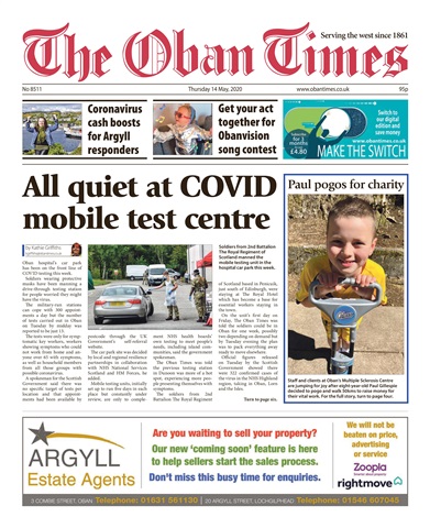 The Oban Times & Lochaber Times issue 14th May 2020