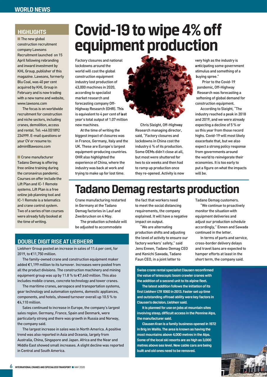 Int. Cranes and Specialized Transp Preview Pages