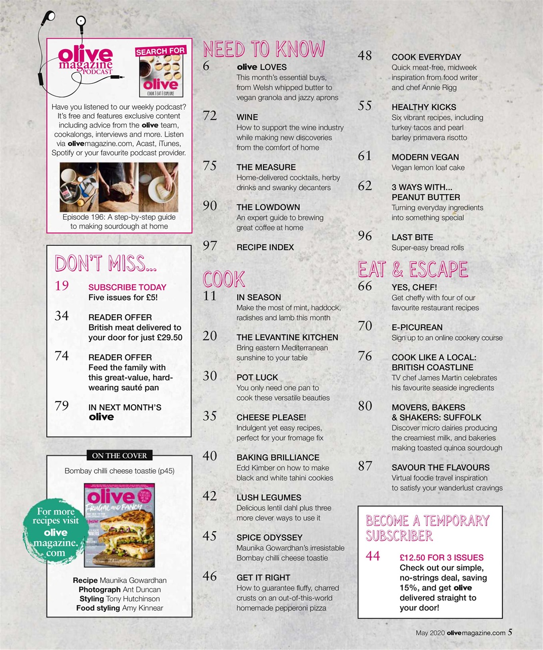 Olive Magazine Preview Pages