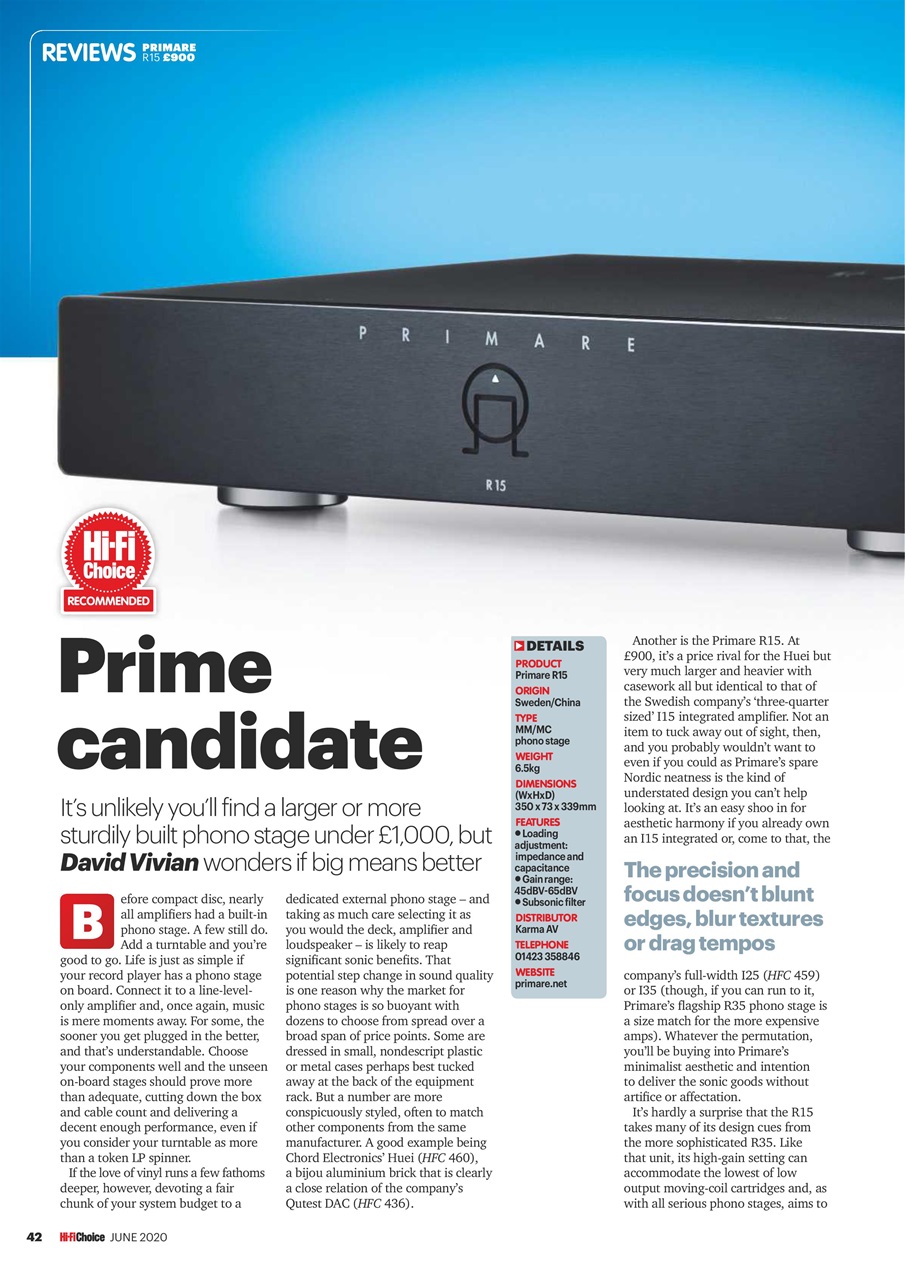 Hi-Fi Choice Preview Pages