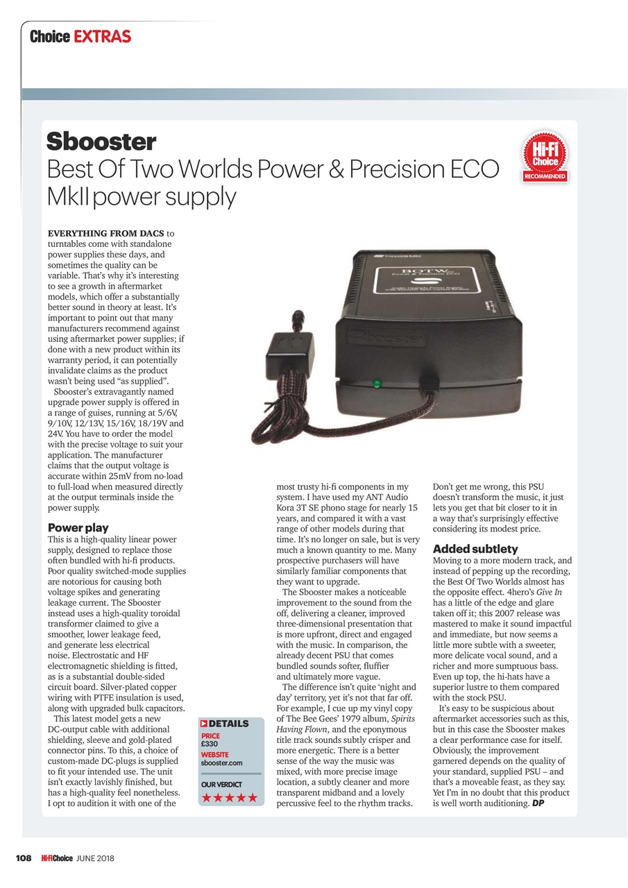 Hi-Fi Choice Preview Pages