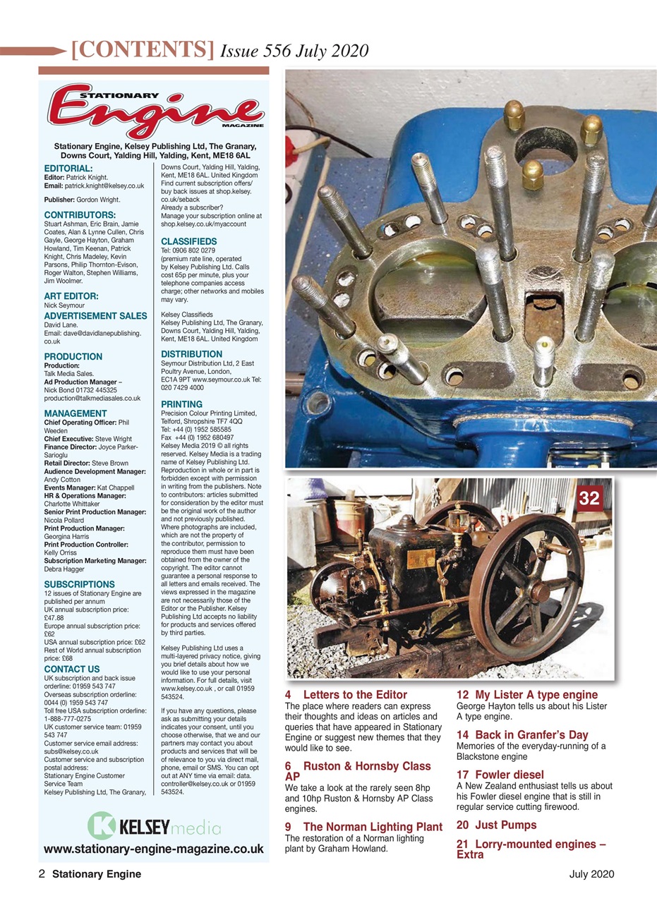 Stationary Engine Preview Pages