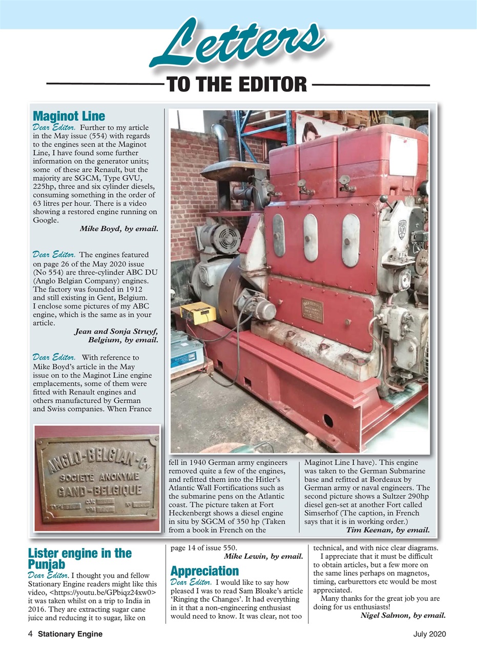 Stationary Engine Preview Pages