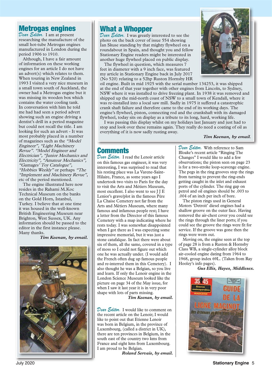 Stationary Engine Preview Pages