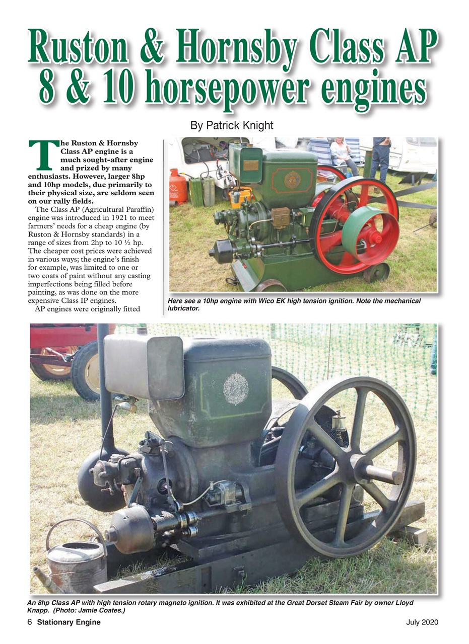 Stationary Engine Preview Pages