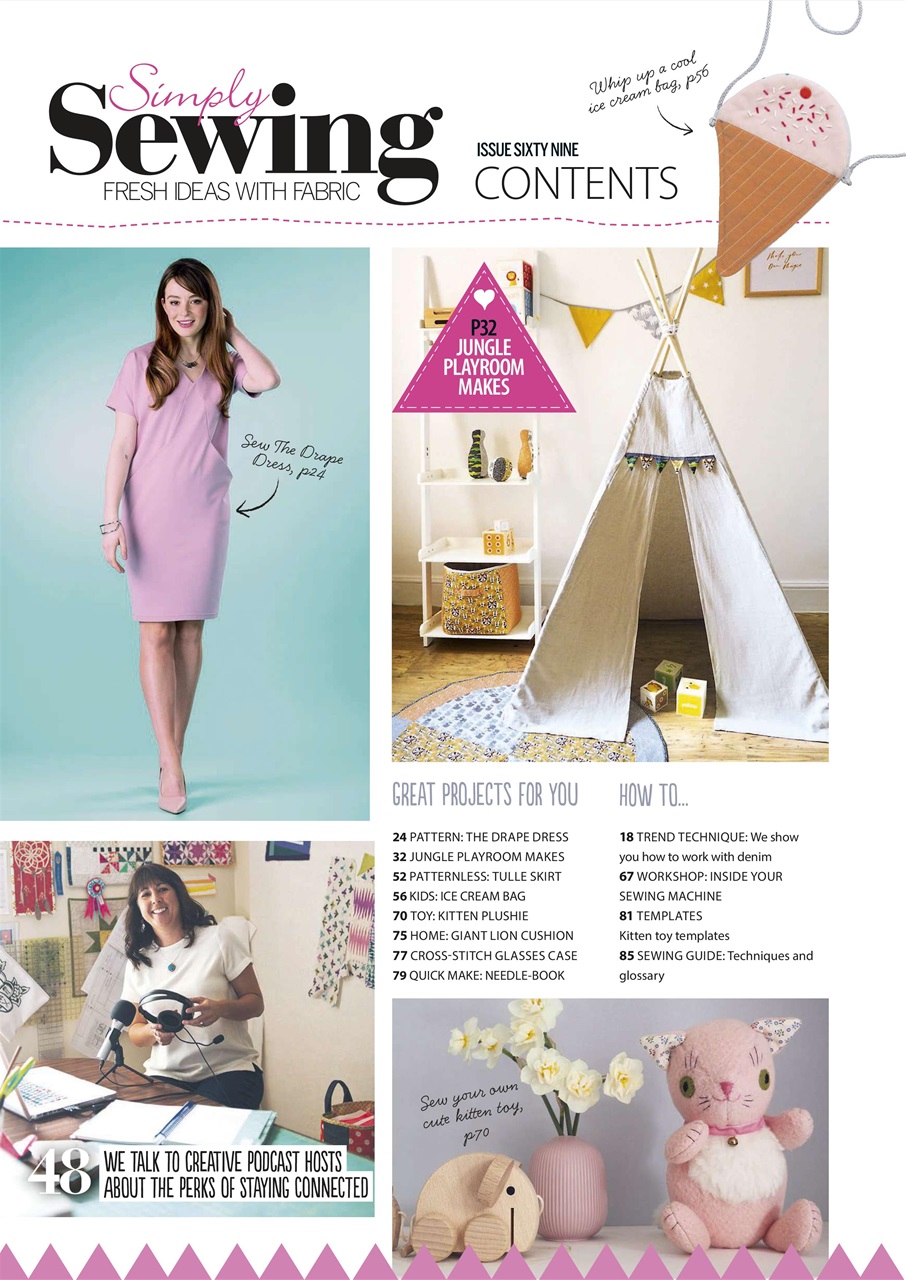 Simply Sewing Preview Pages