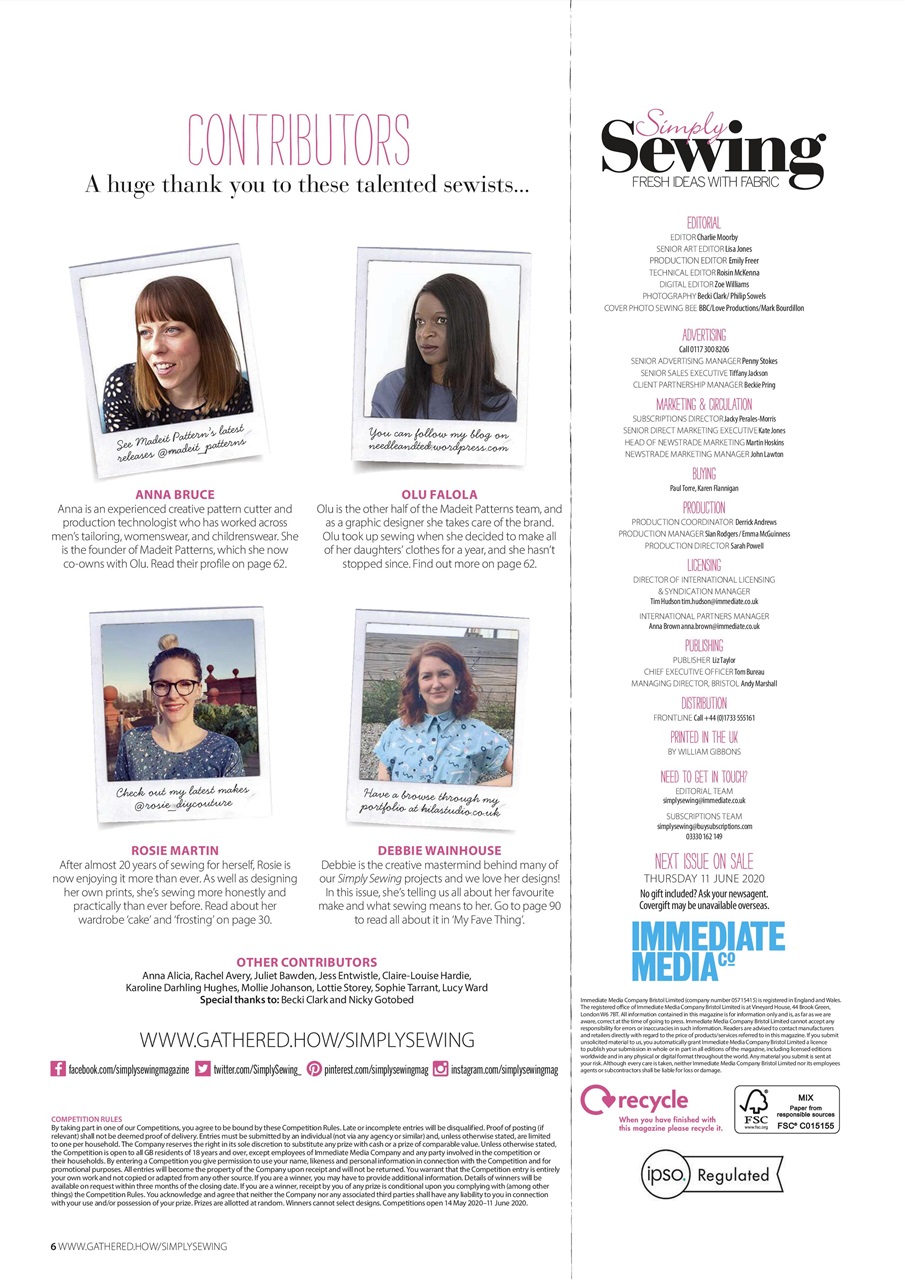 Simply Sewing Preview Pages