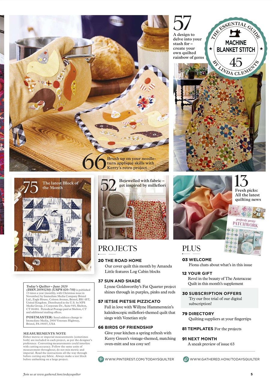 Today’s Quilter Preview Pages