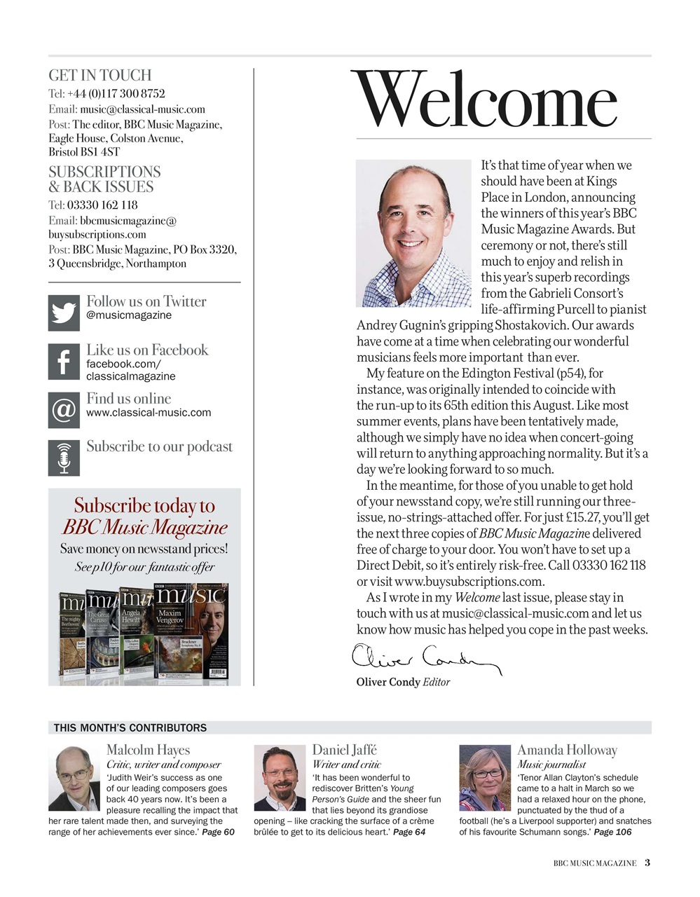 BBC Music Magazine Preview Pages
