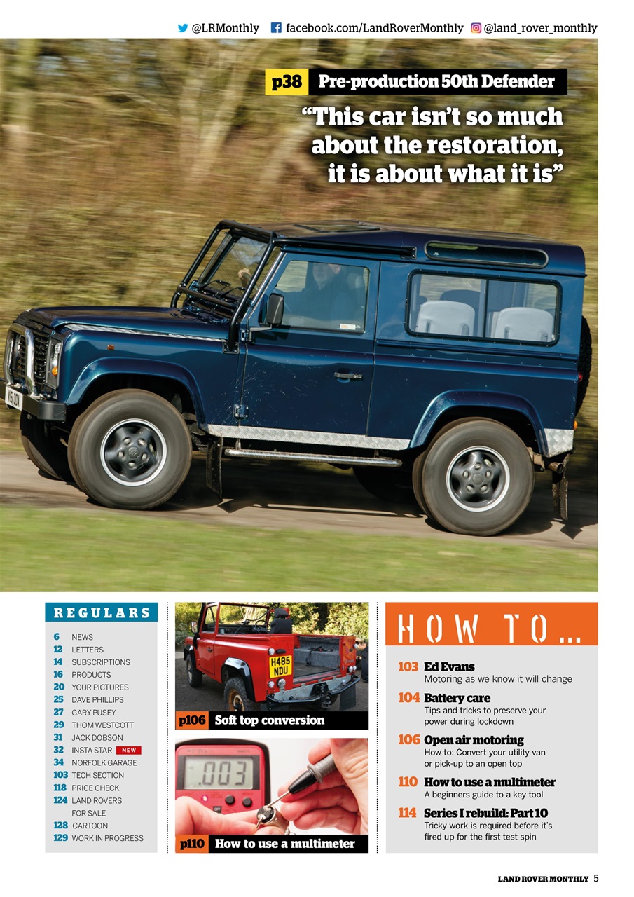 Land Rover Monthly Preview Pages