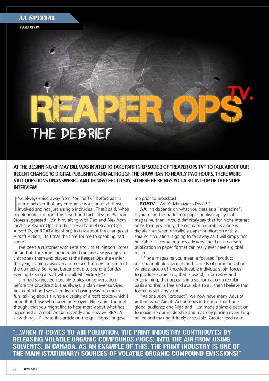 Airsoft Action Preview Pages