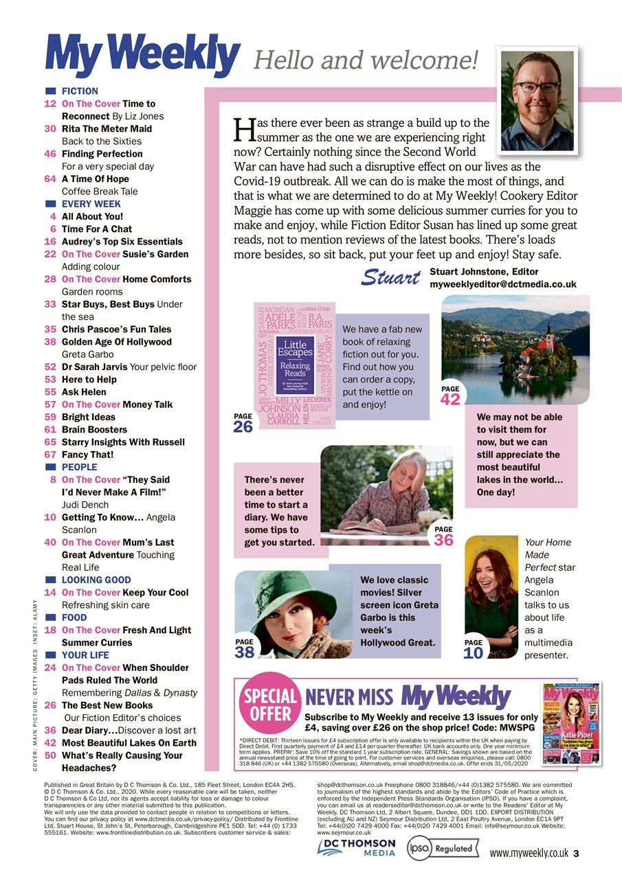 My Weekly Preview Pages