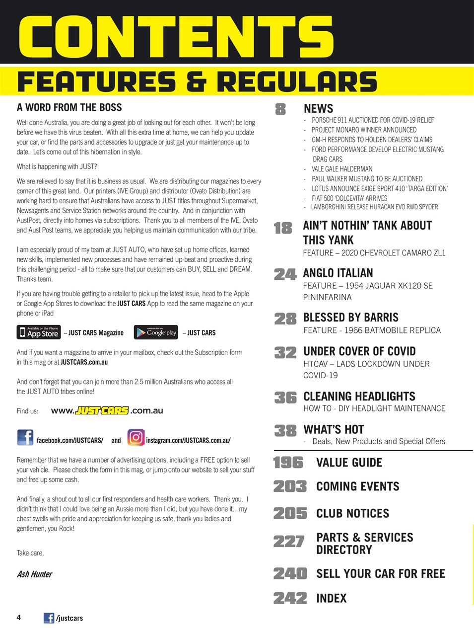 JUST CARS Preview Pages