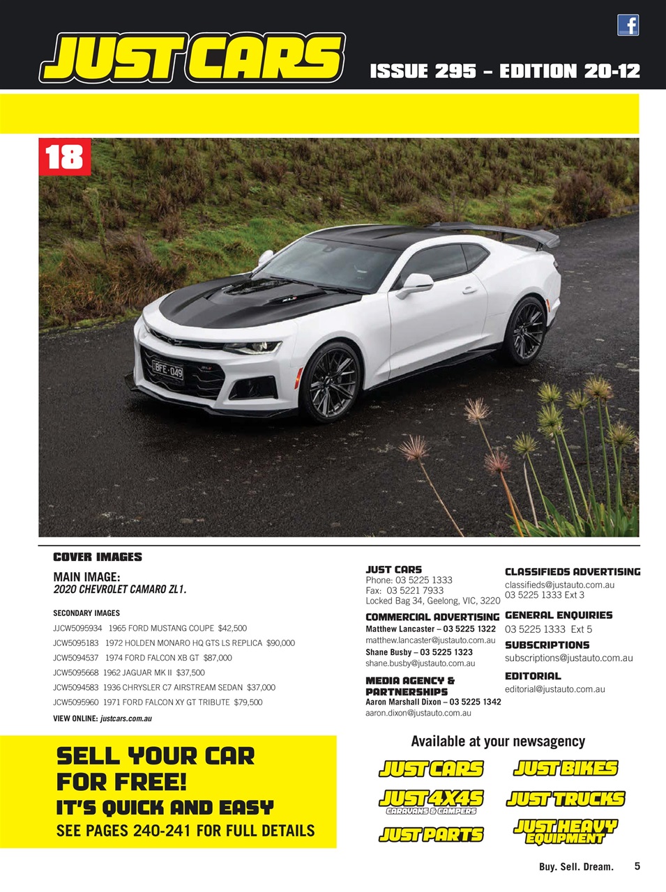 JUST CARS Preview Pages