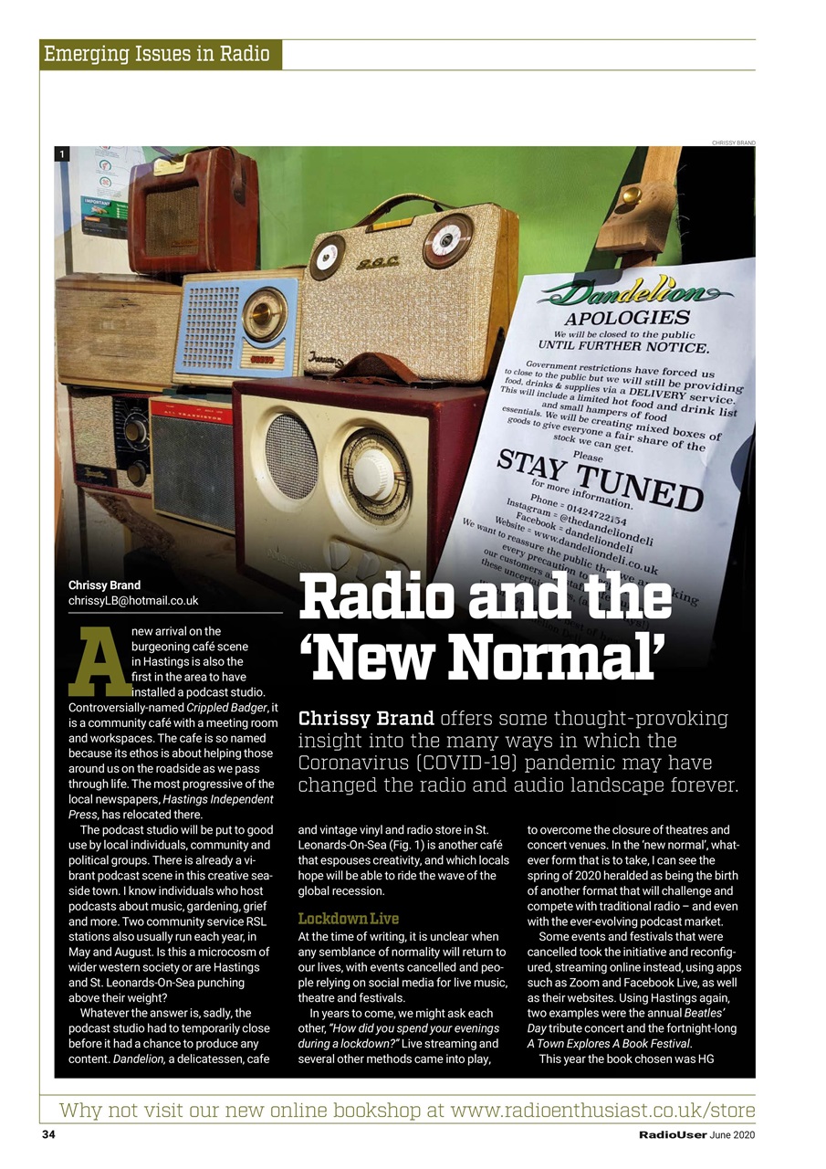 Radio User Preview Pages