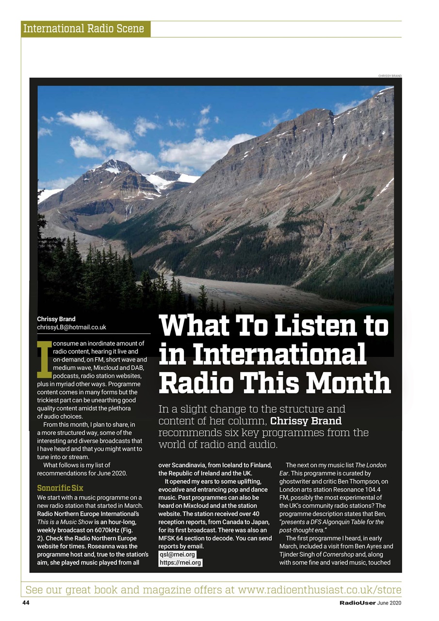 Radio User Preview Pages