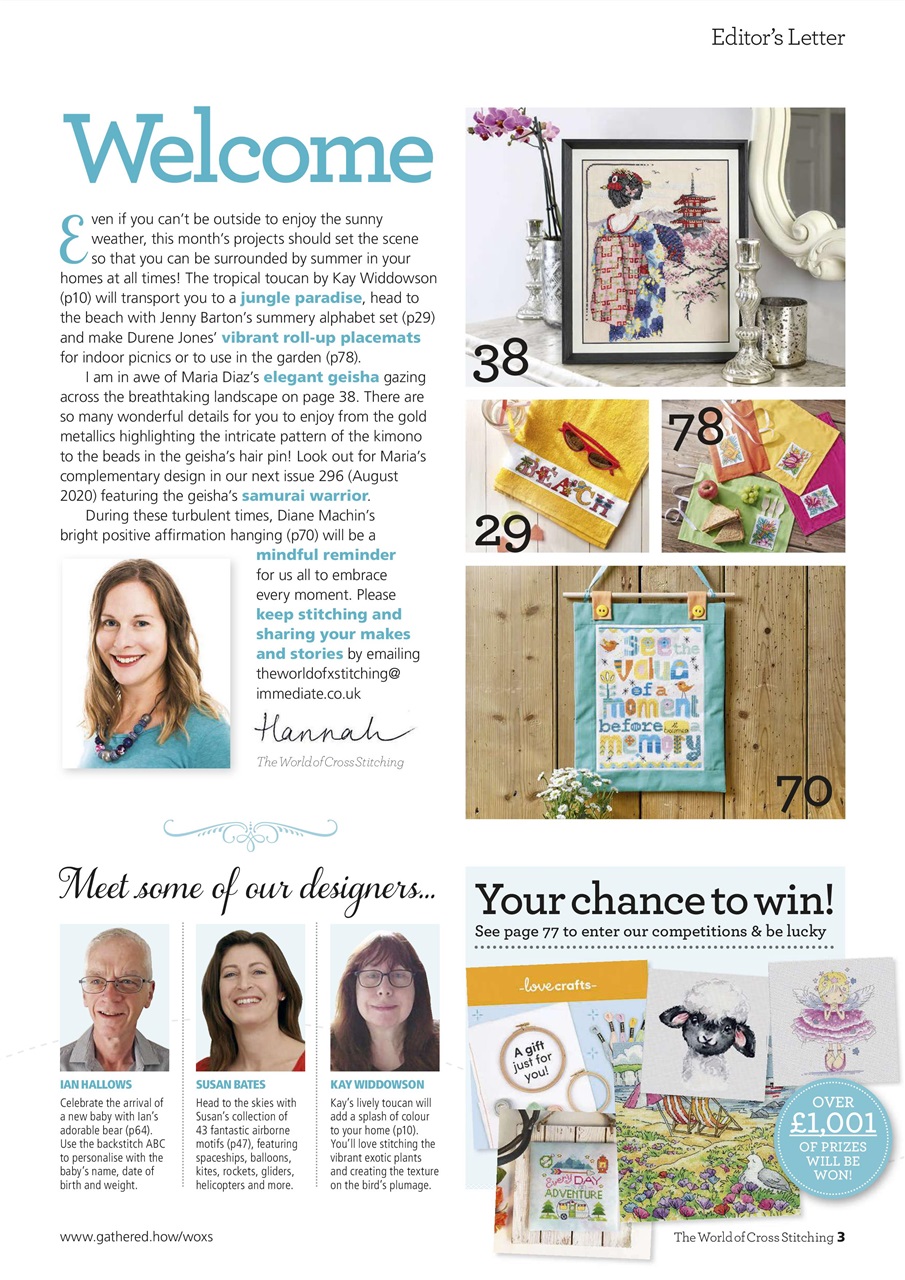 The World of Cross Stitching Preview Pages