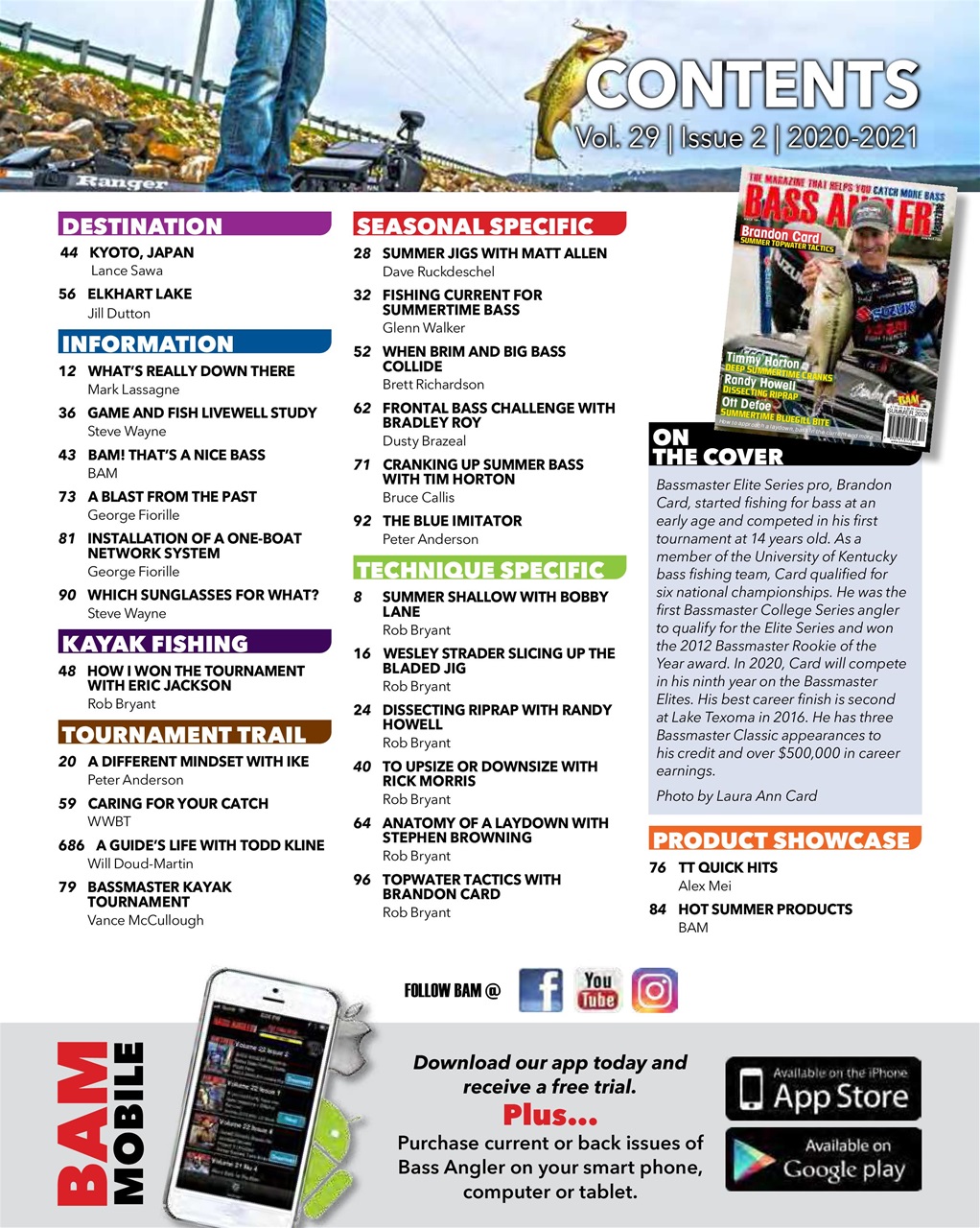 BASS ANGLER MAGAZINE Preview Pages