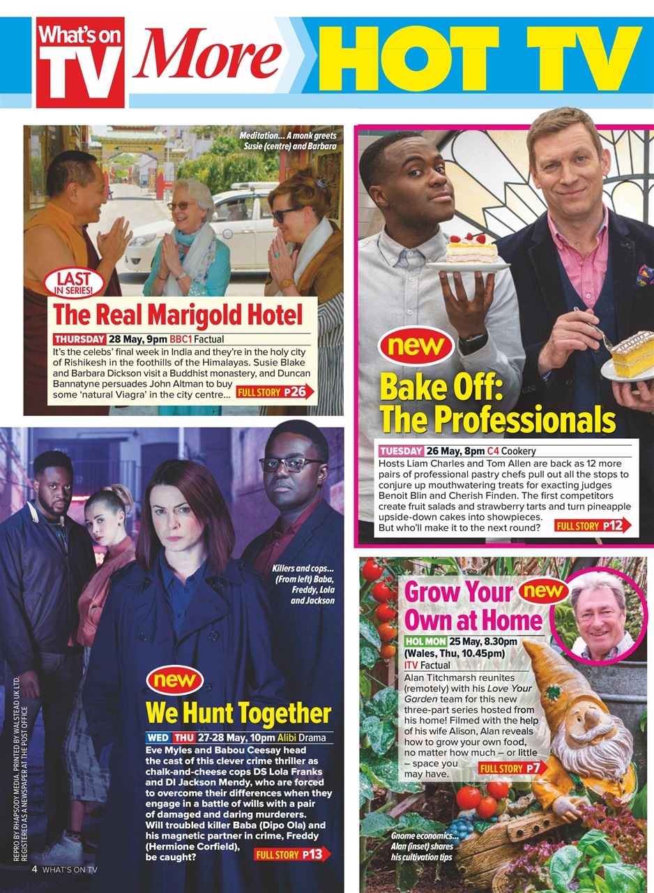 What's on TV Preview Pages