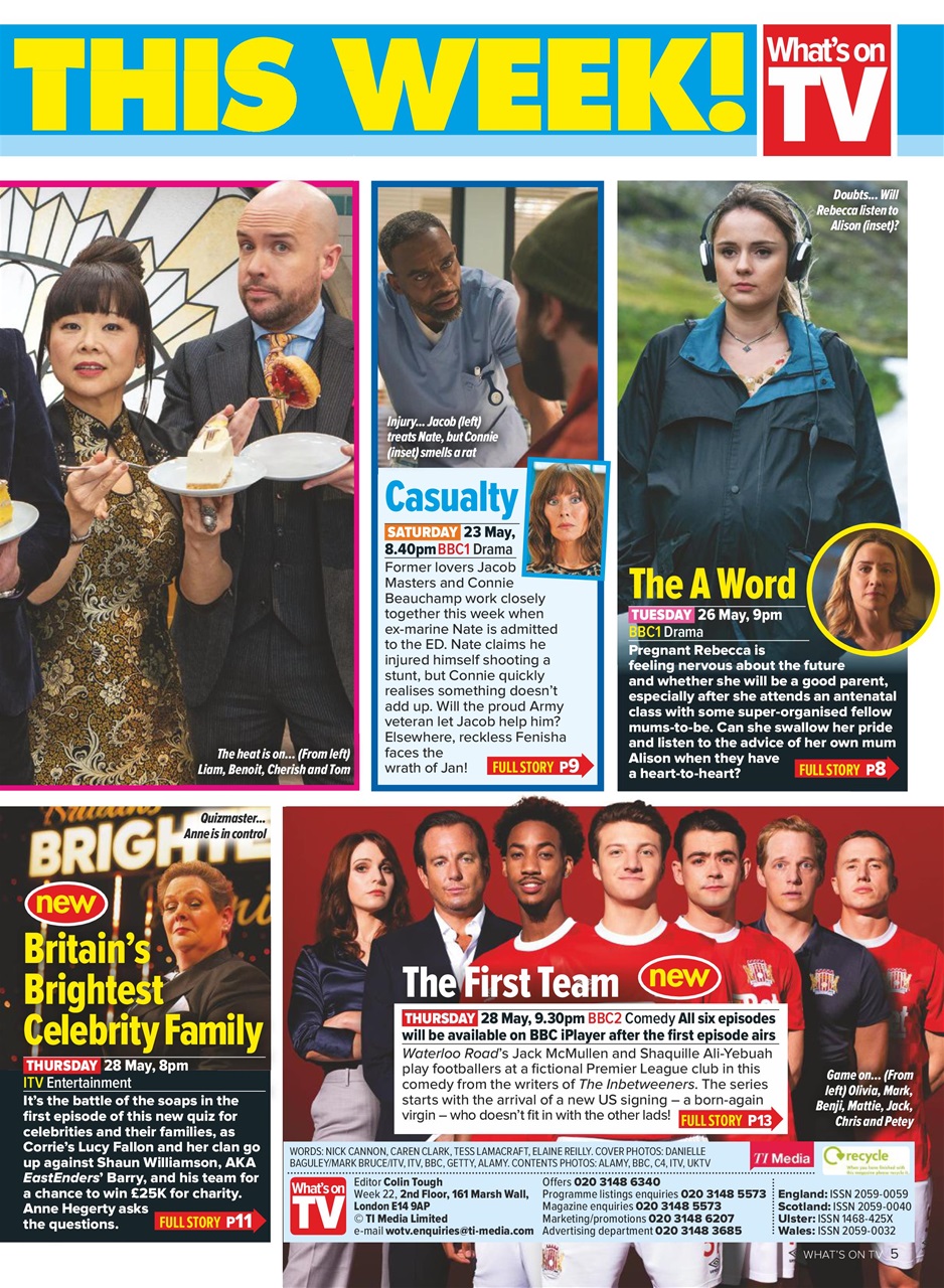 What's on TV Preview Pages