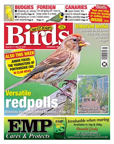 Cage & Aviary Birds issue 20/05/2020