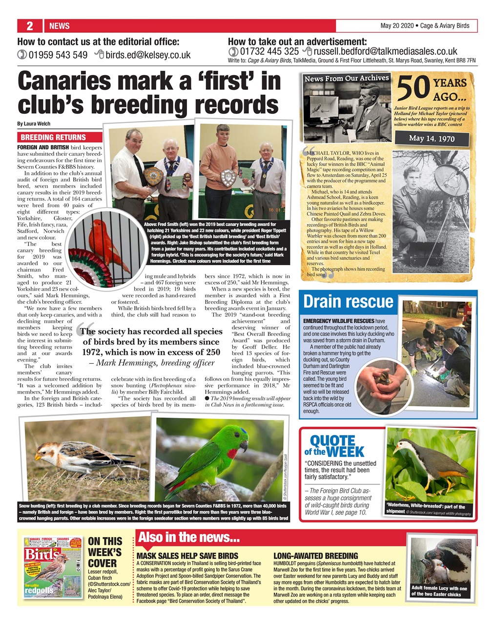 Cage & Aviary Birds Preview Pages