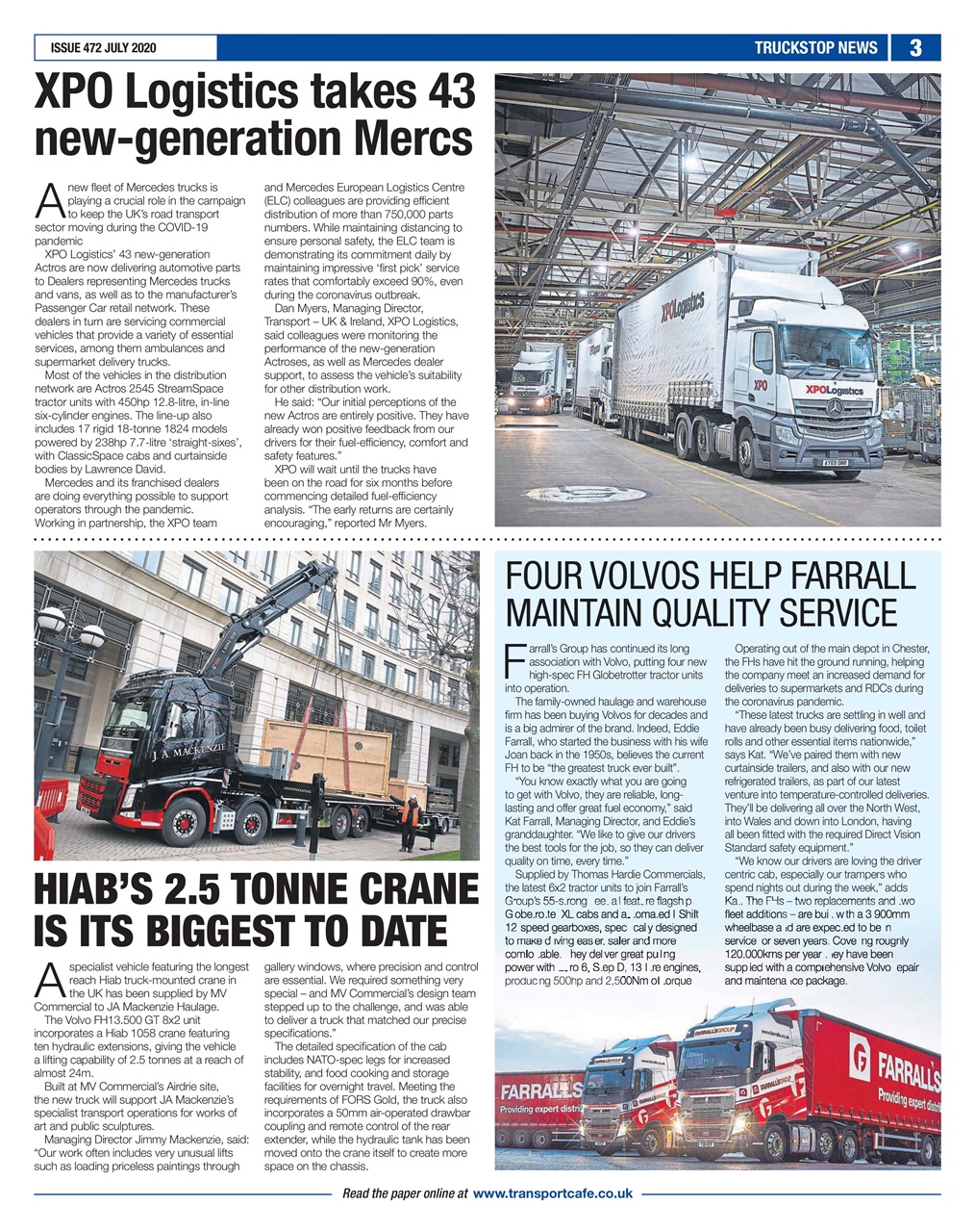 Truckstop News Preview Pages